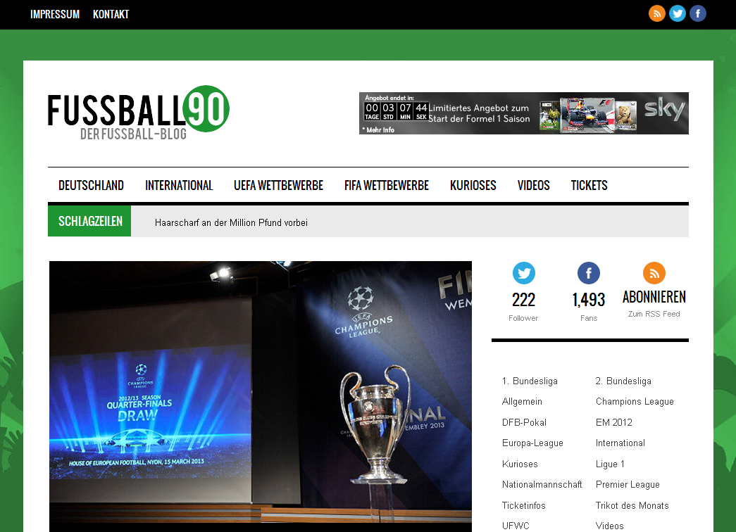 Blog FuГџball Blog FuГџball
